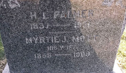 Myrtie J. (Mott) Palmer